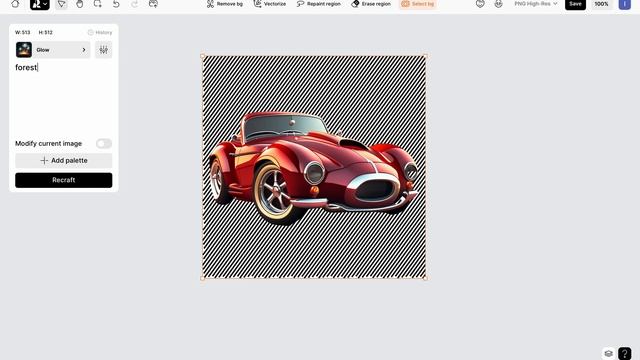 Recraft — Background Selection