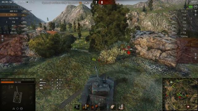Bat.-Châtillon 25 t, Рудники, Стандартный бой