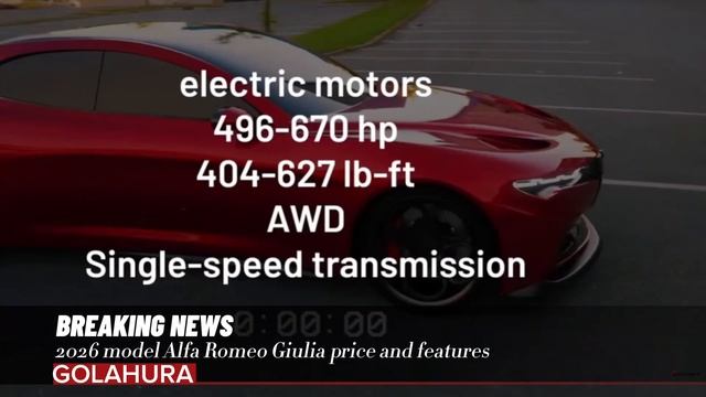 2026 model Alfa Romeo Giulia price and features