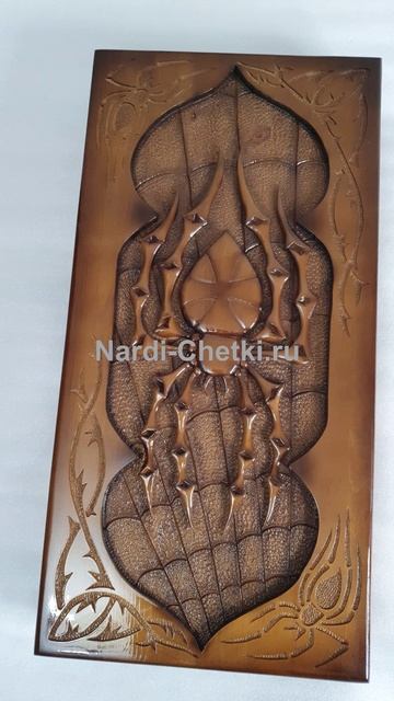 Нарды резные Паук и Скорпион