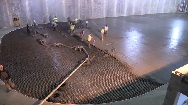 Red Baron Arena & Expo Rink 2 Concrete Timelapse - 12.01.2015