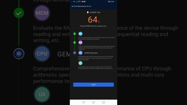 Huawei Y6P Antutu Test