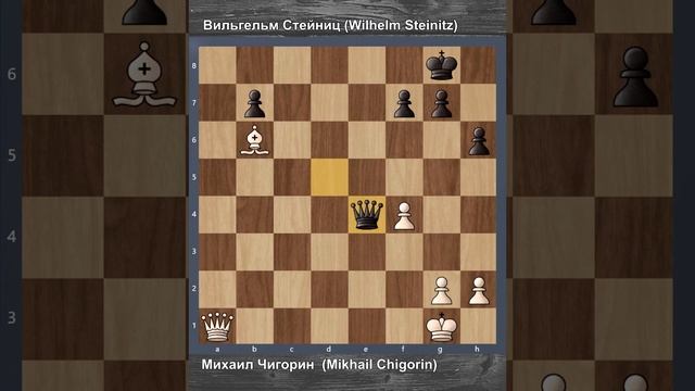 Михаил Чигорин - Вильгельм Стейниц | 1-й раунд 1889.01.20 | Матч за звание чемпиона мира | Шахматы