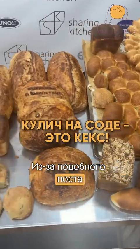 Кулич на соде-это кекс! Подробно в описании