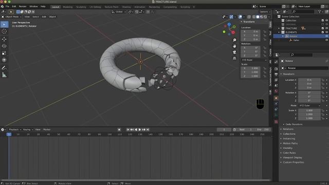 Abstract Ring Animation Using Proximity Scale | Blender 2.91