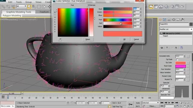 Autodesk 3ds max - Hair and Fur- урок 1