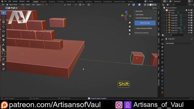 One Click Damage tips and tricks for Blender