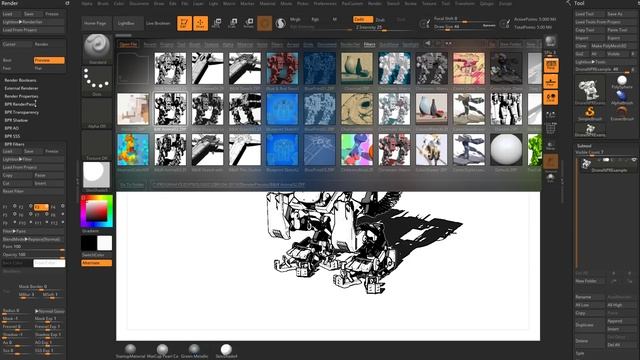 006 ZBrush BPR Filter Overview