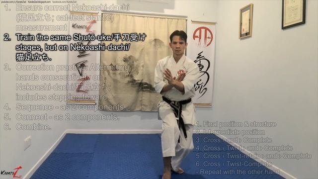 Shuto-uke On Nekoashi-dachi - MechEng Concept For Blocks | KihonMechanics #8