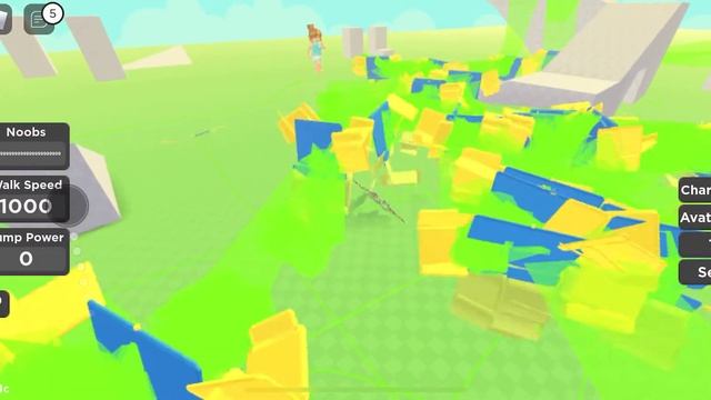 Спавню нубов в роблоксе ROBLOX “noob train”