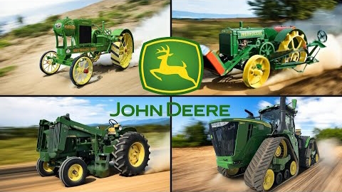 Эволюция тракторов John Deere (1918 по настоящее время) 👍🚀👇