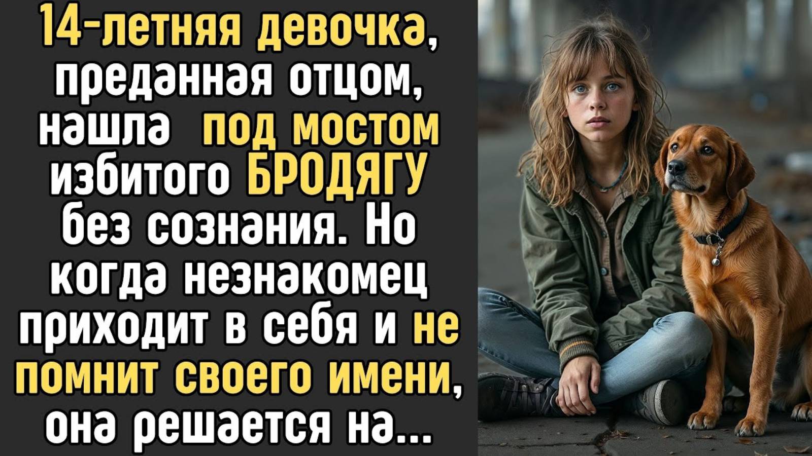 Истории из жизни. 14-летняя девочка НАШЛА под мостом Жизненные истории, Аудио рассказы слушать