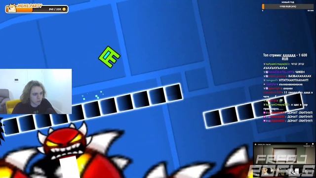 ФЫВФЫВ ИГРАЕТ в СТРАШНЫЕ УРОВНИ в GEOMETRY DASH 2.2! 😱