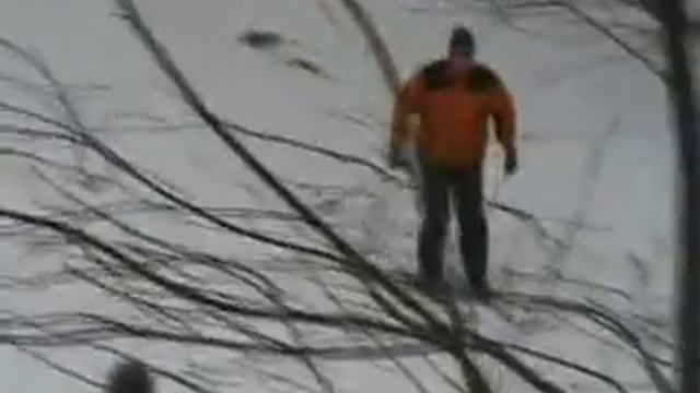 Неудавшийся лыжник. Fail Video