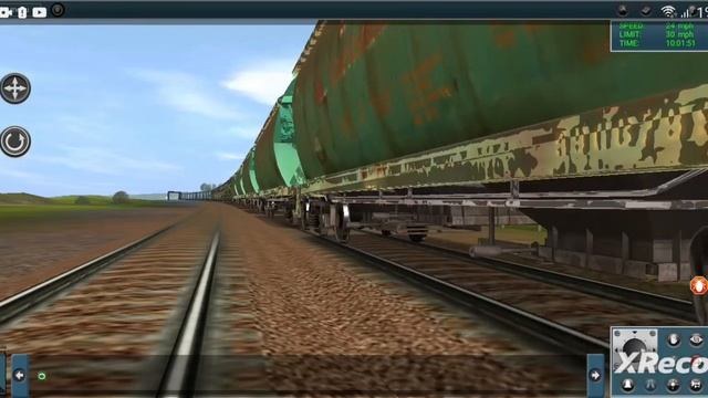 2тэ10м с грузовым поездом в trainz simulator