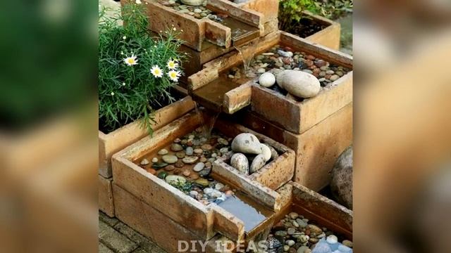 Fountain and waterfall: Amazing ideas for the garden and backyard! #1