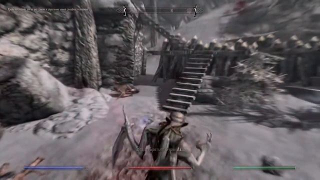 Skyrim Запуск коня в открытый космос