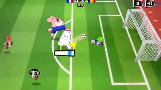 Игра Гамбол Мультяшные Звезды Футбола