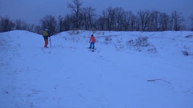 Трампик-закидушка на Красной Глинке.