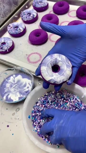 Purple Queen Donuts💜🍩#shorts #cake #fun #beautiful #deco #cute #yummy #funny #queen #song #purple