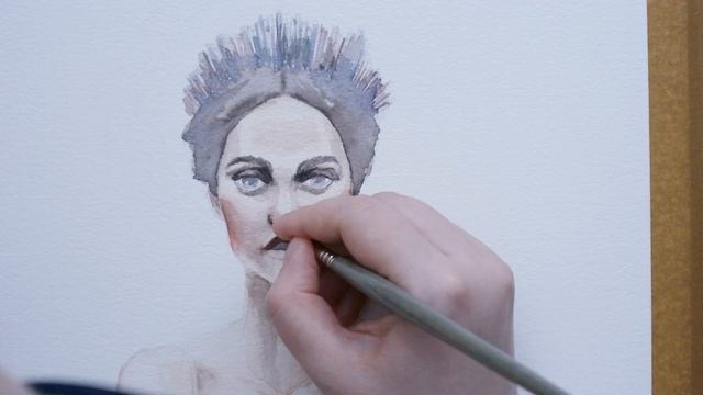 RanRanZima Art #43. Watercolor portrait.