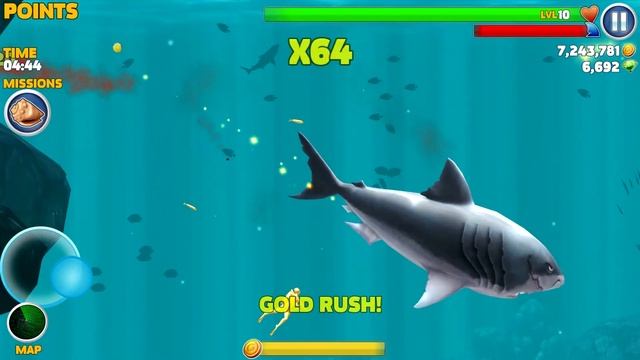 Hungry Shark Evolution vs World - Megalodon vs Megalodon