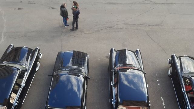 ГАЗы 21 с высоты птичьего полёта.