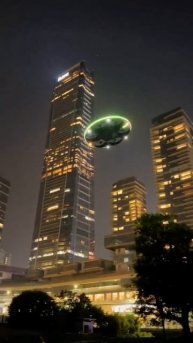 Неопознанный летающий объект был замечен в Москве