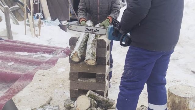 14 февраля. Деревенские будни. Бесплатные осиновые дрова.