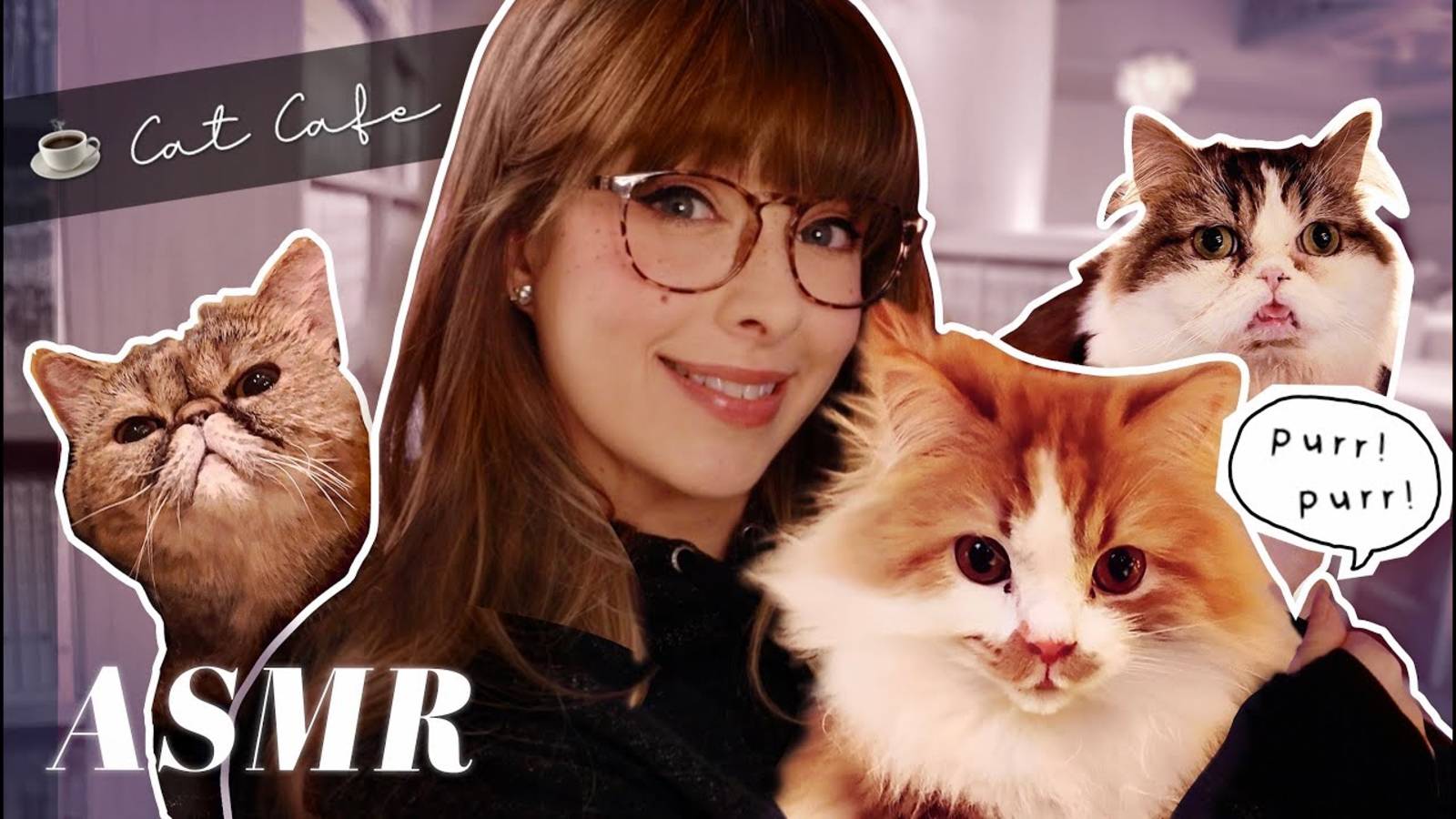 [Rainessa ASMR] 🐈 Visiting a Cat Café in Tokyo Japan! ☕️ Adorable Kitties, Manga, Coffee & more!
