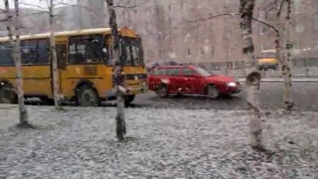 Пушистый снег в Сургуте