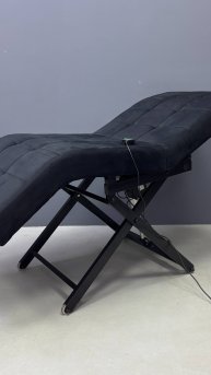 Анатомическая кушетка электрическая Loft 1 без регулировки секций. велюр, кожа