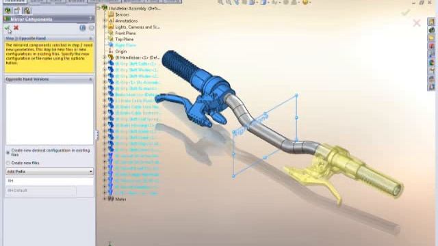 Solidworks 2010 mirror components -aynalama unsurları