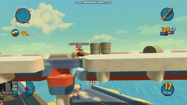 worms mayhem gameplay червяки