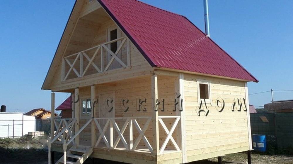 Бани с мансардой