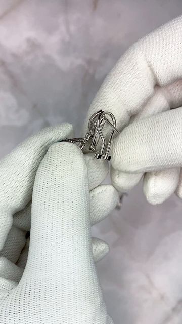 Серьги с турмалинами параиба и бриллиантами арт: К9265