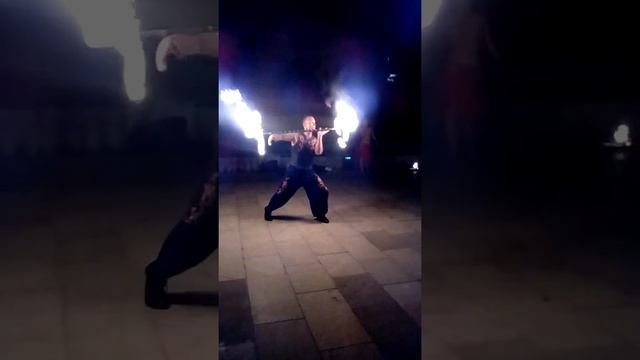 Огненное шоу. Набережная. Судак. Крым. Часть 2.
