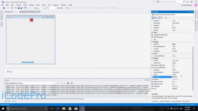 Game on C# | Игра на C # ( № 1 )
