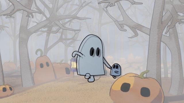 Blender | Animation 3D+2D| Призраки в ноябрьском лесу