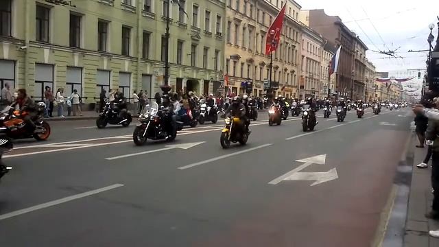 День города  в Питере 2012 байкеры