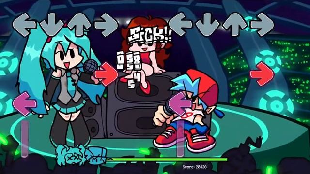 Friday Night Funkin' + Hatsune Miku полная жесть