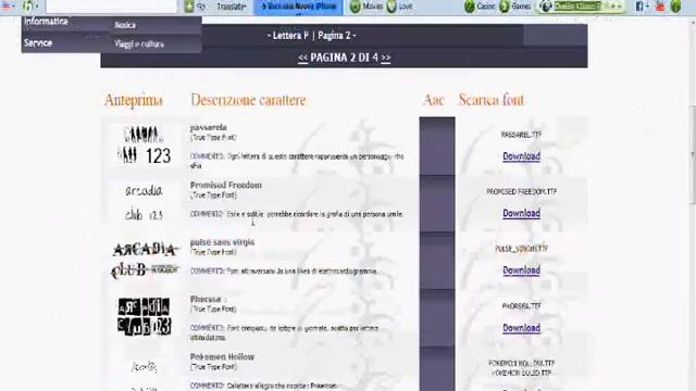 Come scaricare i fonts (caratteri) usati per il logo di GTA San Adreas
