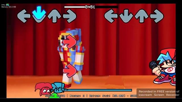 3 mods Friday night funkin про удевительный цифровой цирк помни & Джекс & Кейн ✅