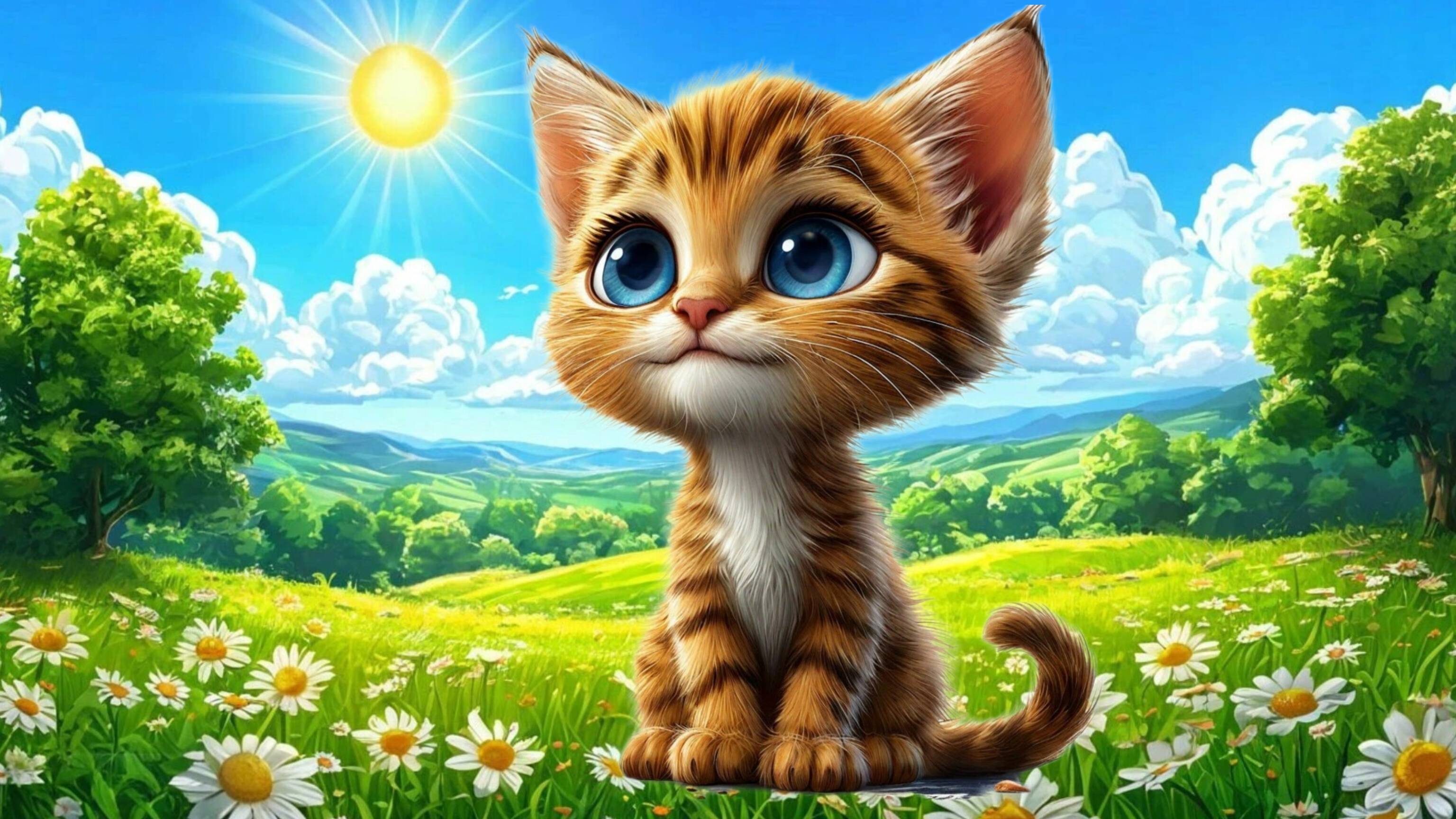 Детские песенки. Песенка про кошечку для малышей