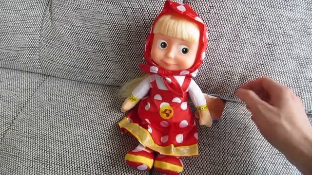 Mascha aus "Mascha und der Bär Trickfilm" spricht 5 lustige Sätze auf russisch, ca. 29cm groß