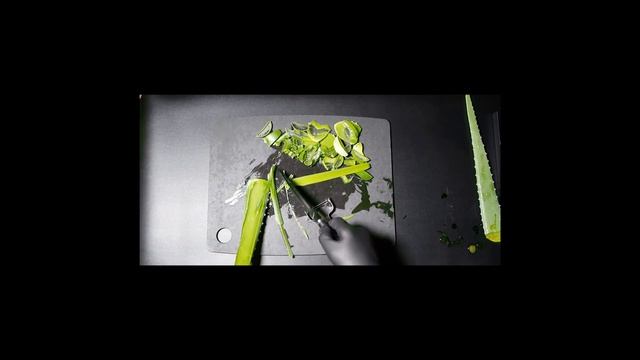 ASMR-KNIFE CUTTING ALOE VERA-ODDLY SATYSFYING