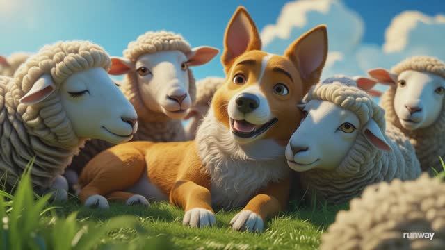 🐶 "Барбос на ферме" - Детская песенка про весёлую собачку 🎵