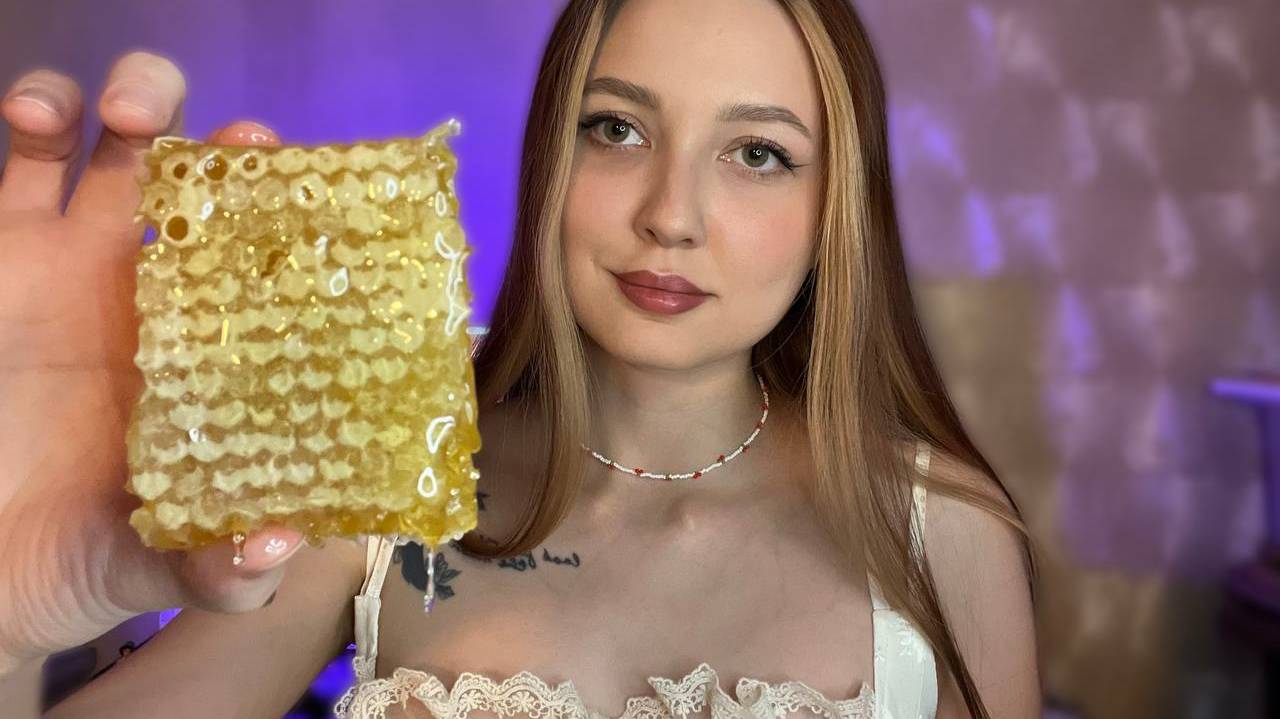 АСМР ИТИНГ МЁДА 🍯 ASMR EATING HONEY