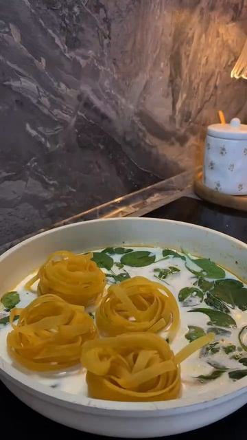 🍝 Паста фетучини с курицей