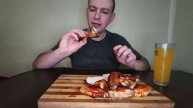 АСМР ОСТРЫЕ КУРИНЫЕ КРЫЛЫШКИ ГРИЛЬ НАПИТОК ФАНТА | ASMR SPICY GRILLED CHICKEN WINGS, FANTA